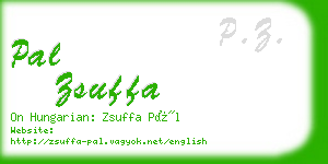 pal zsuffa business card